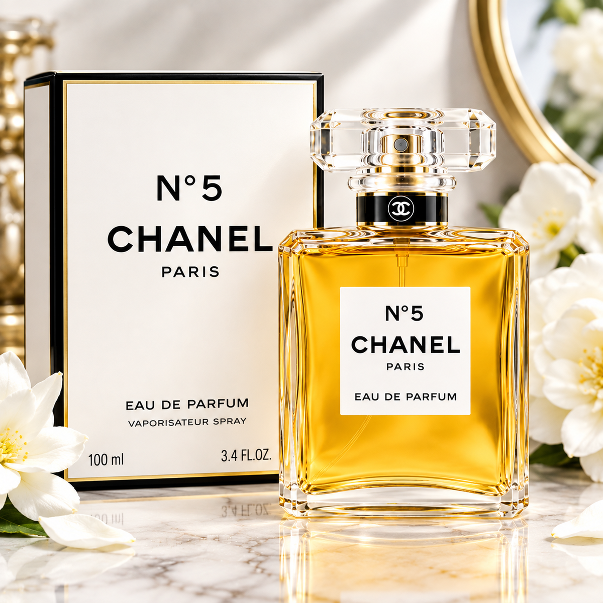 CHANEL No. 5 Eau de Parfum Spray for Women 3.4 oz / 100 ml