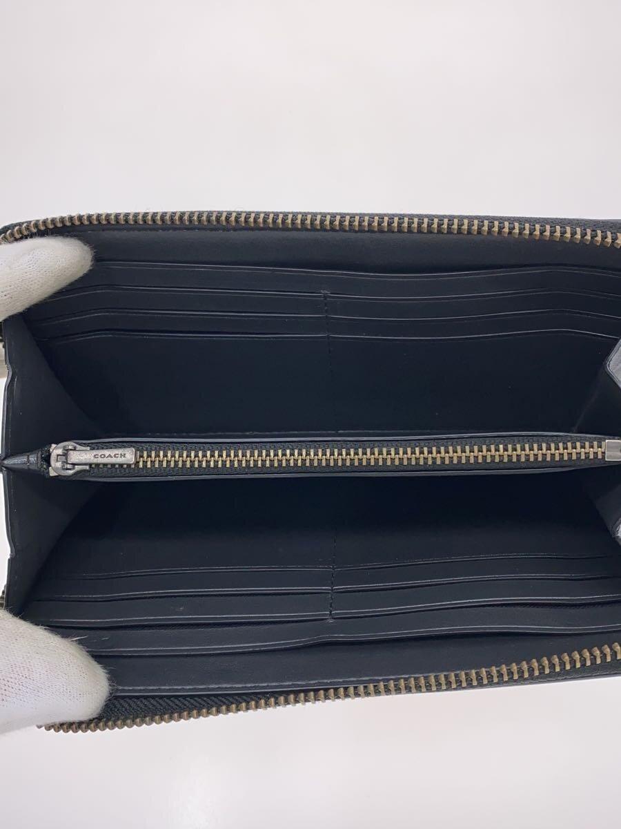 Coach F53834 Long Zip Around Wallet in Signature Leather Black Women's Zip Around Wallet New Japan