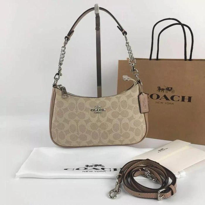NWT Coach Teri Shoulder Bag In Signature Canvas CV933