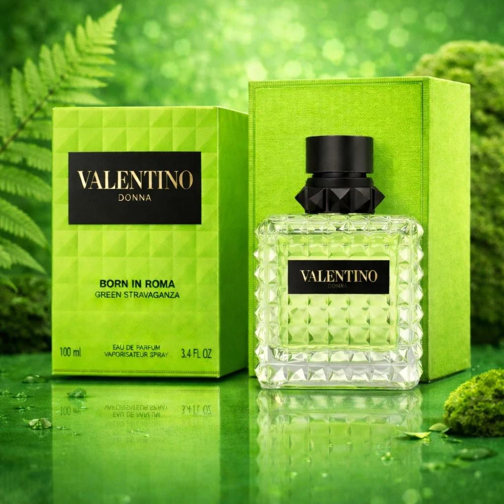 Valentino Donna Born In Roma Green Stravaganza Eau de Parfum Spray for Women, 3.4 oz (100ml)