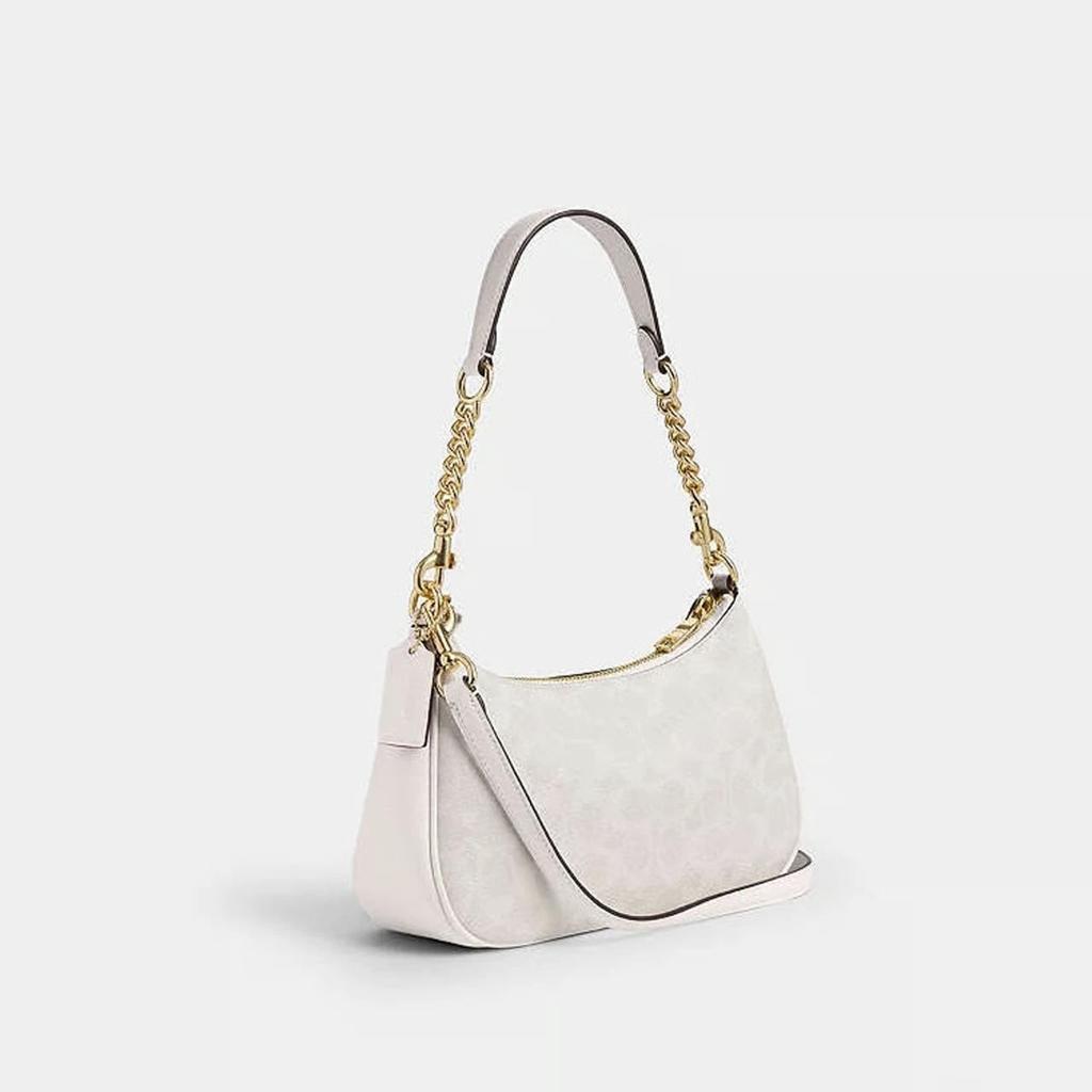 NWT COACH Women’s Teri Shoulder Bag In Signature Canvas In White/Chalk