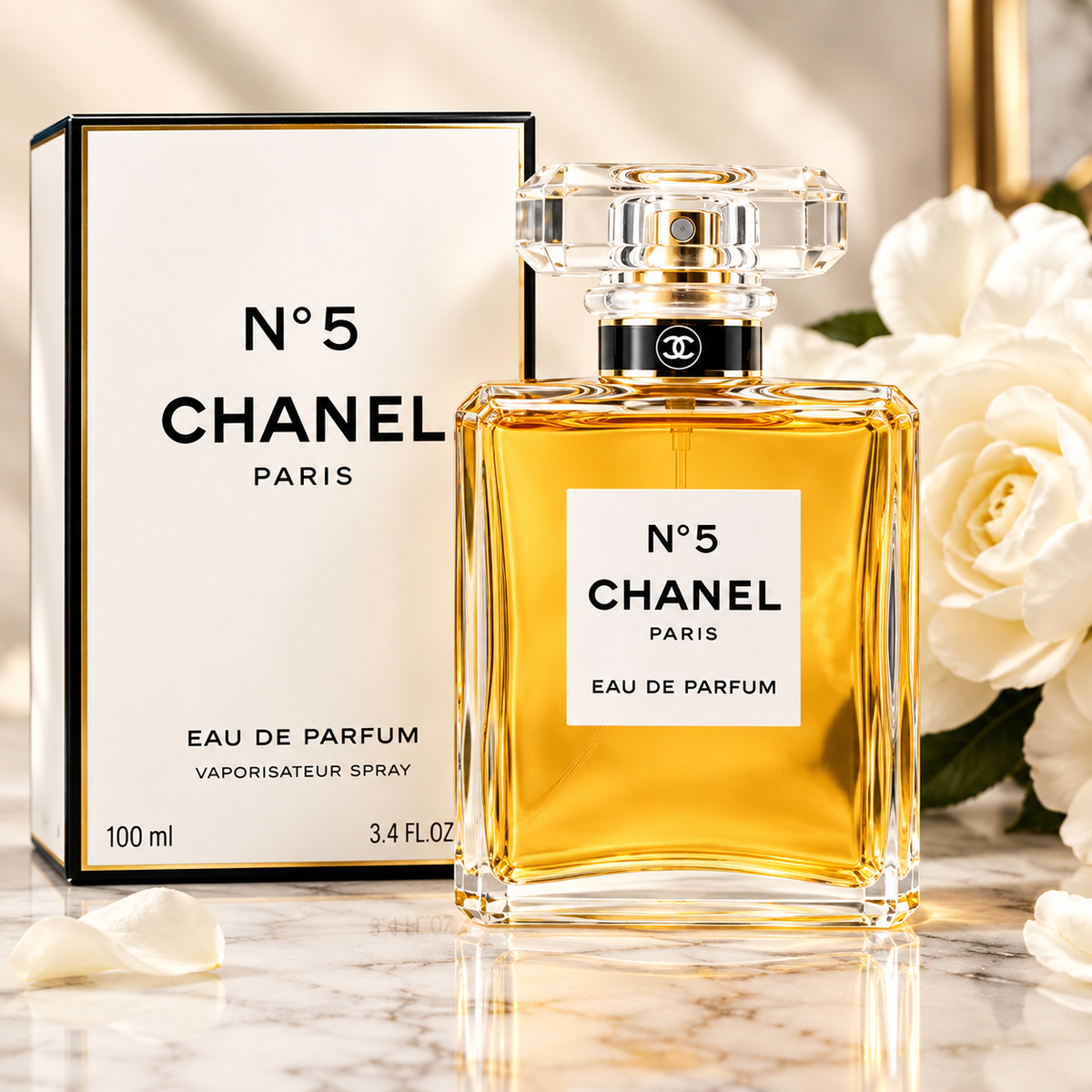 CHANEL No. 5 Eau de Parfum Spray for Women 3.4 oz / 100 ml