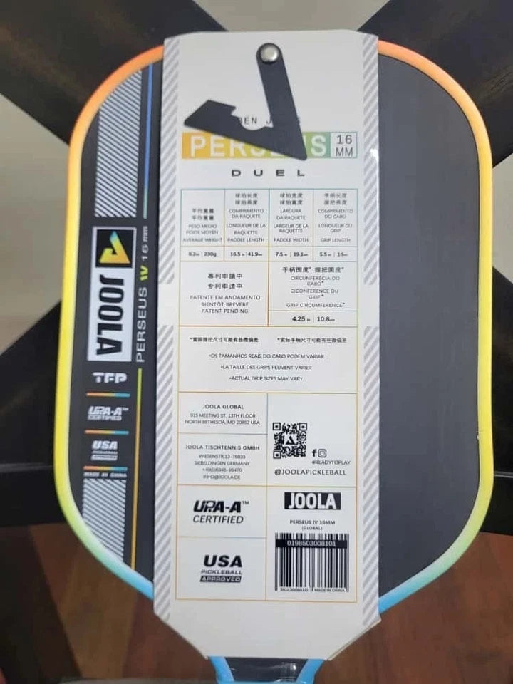 JOOLA Ben Johns Perseus Pro IV 16mm Pickleball Paddle