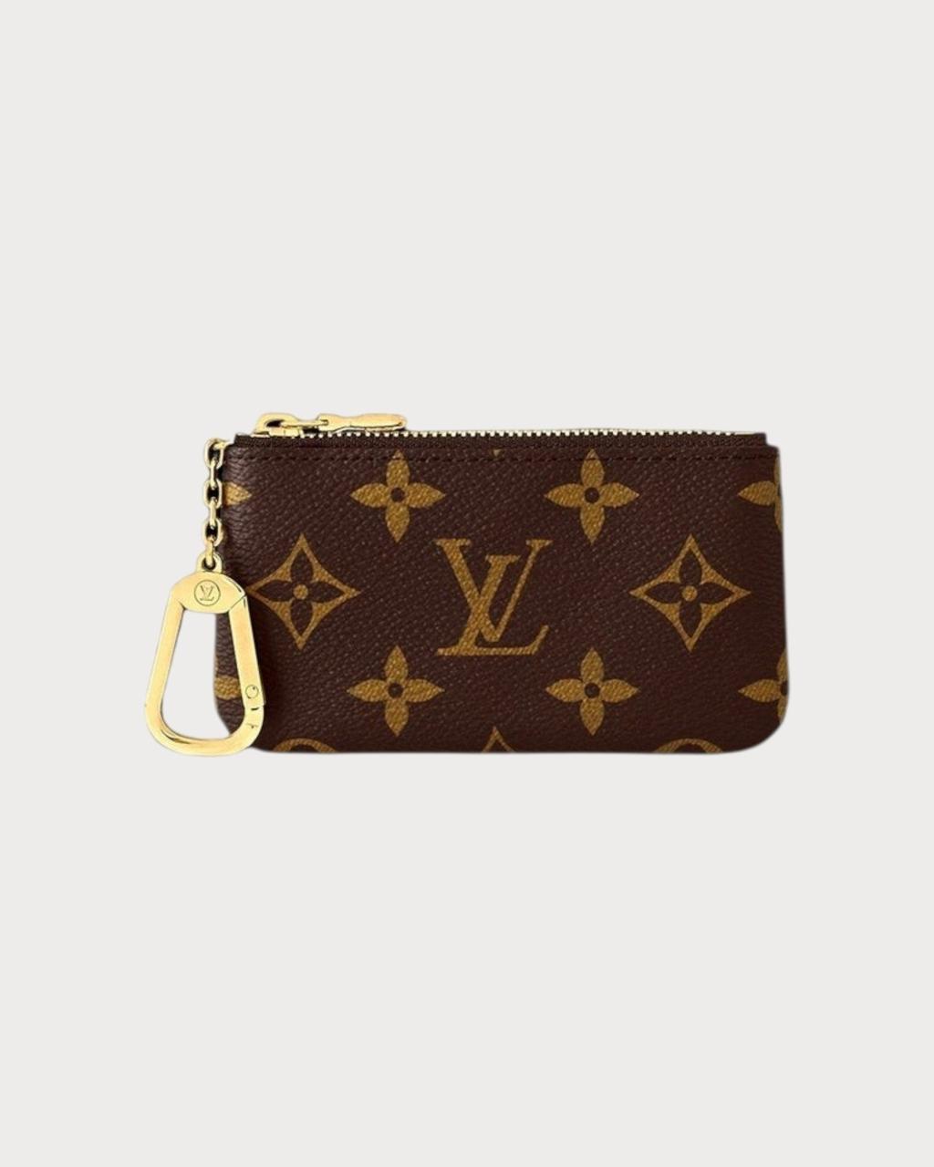 Louis Vuitton Key Pouch M62650 Monogram Canvas Coin Card Holder with Key Ring