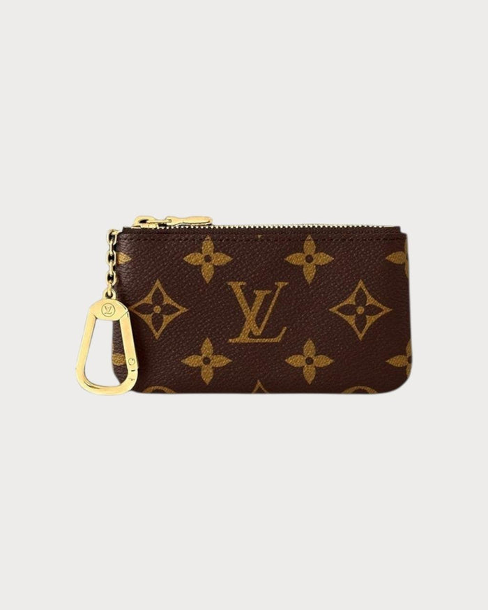 Louis Vuitton Key Pouch M62650 Monogram Canvas Coin Card Holder with Key Ring