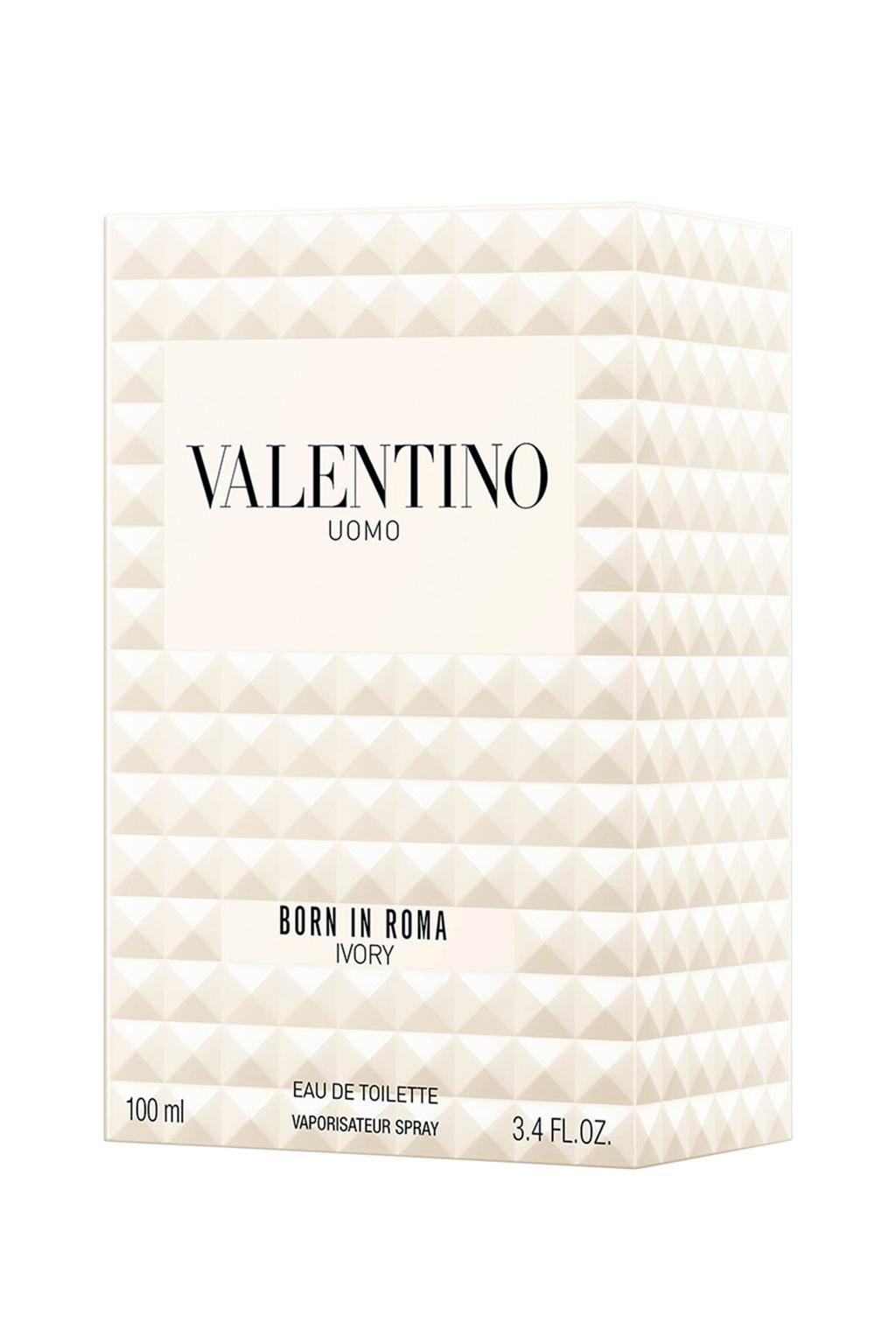 Valentino Uomo Born In Roma Ivory Eau de Toilette Spray for Men, 3.4 oz (100ml)